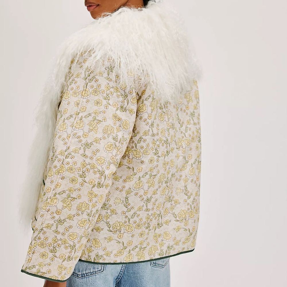 Nigel Preston Quilted Patch Faux Fur Jacket NWT🔖 - Picture 4 of 9